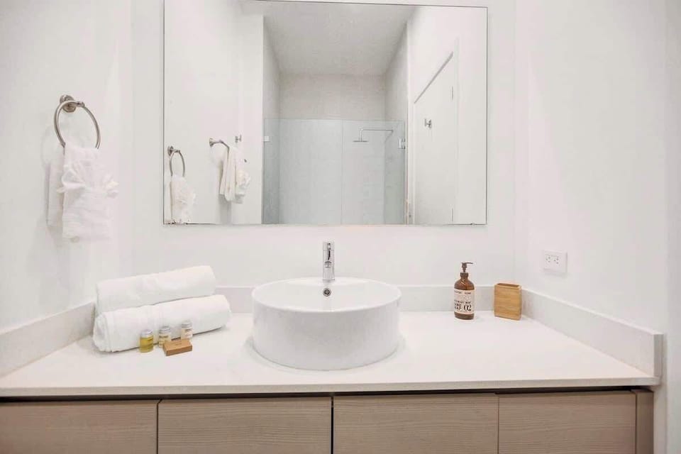 Spotless and well-appointed full bathrooms.