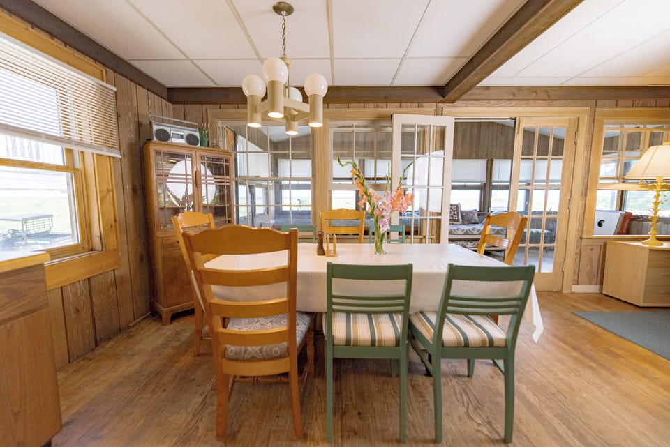Enjoy your meals in this large dining space.