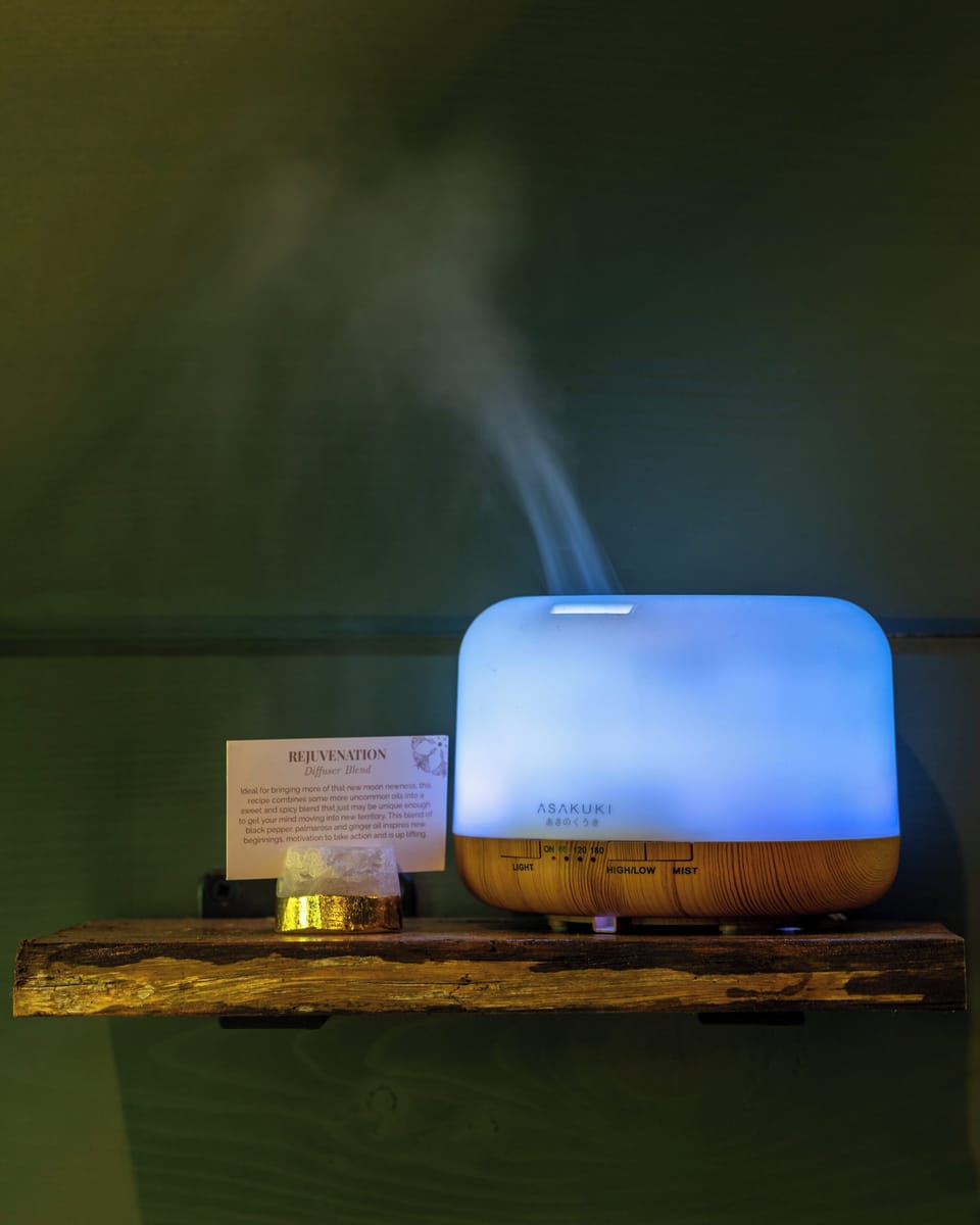 Diffuser customized to the moon phase