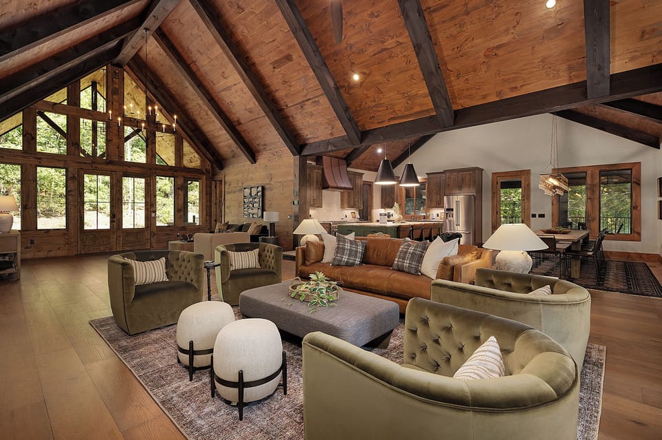 Iron Tree Lodge - Entry Level Living Room