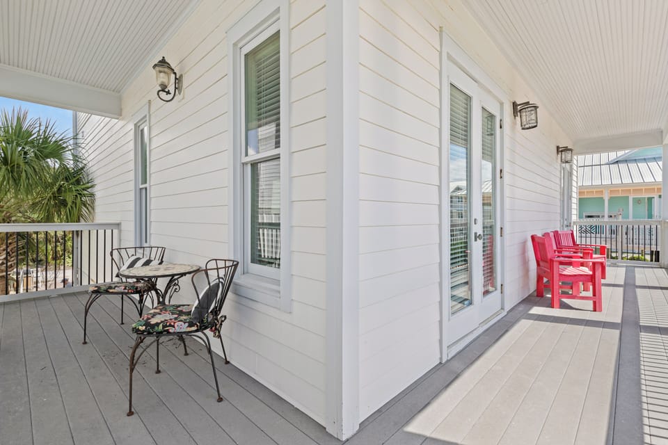 Second Floor Covered Wrap Around Balcony