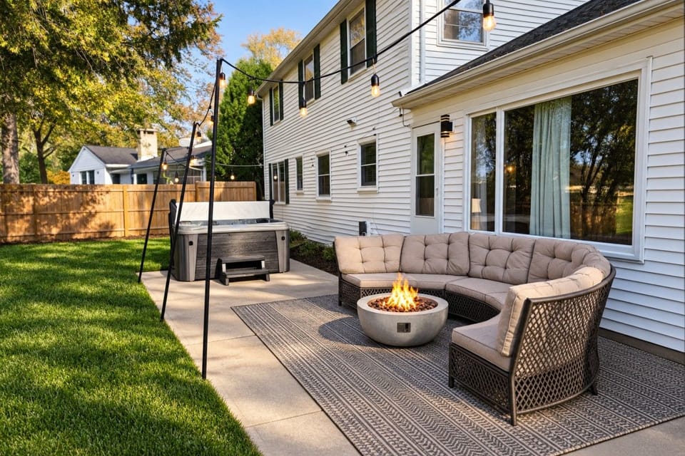 Hot tub soaks & cozy fire pit nights!