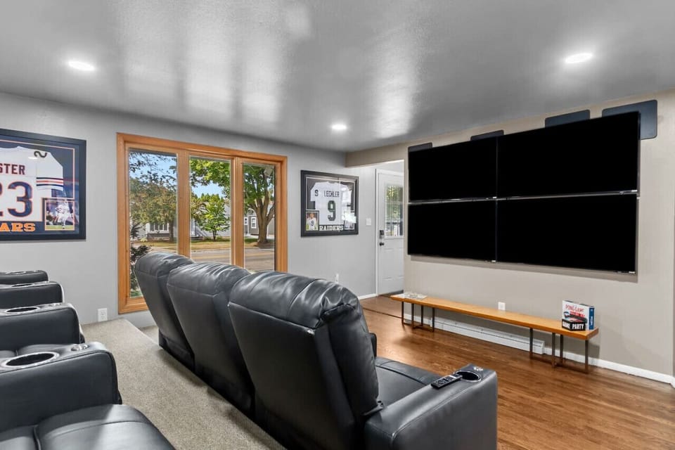 Welcome to our home! Ultimate seating for watching the game!