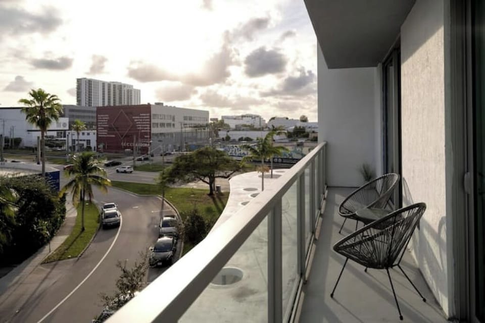 Enjoy beautiful city views from your private balcony.