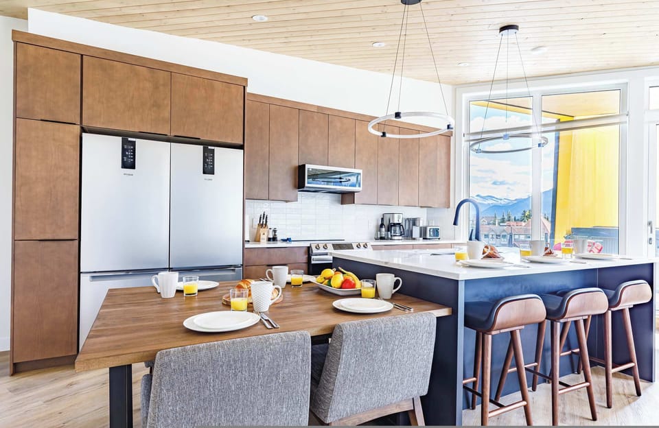 Cook up a storm in the fully equipped kitchen and gather in the beautiful dining area.