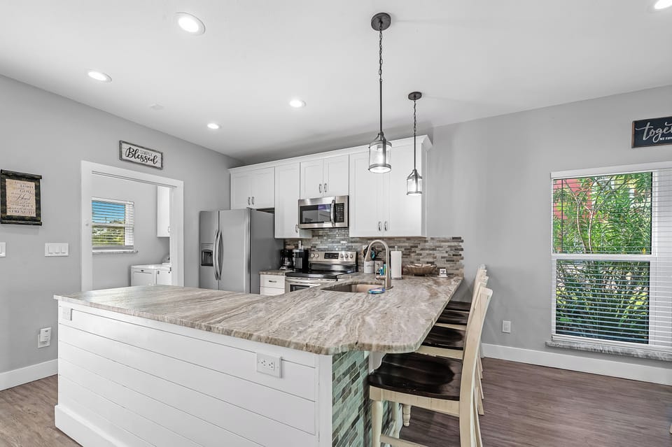 Well equipped kitchen.