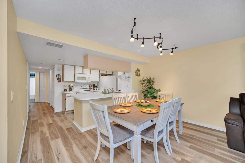 Stylish Dining Space Adjacent to Living Room