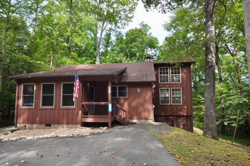 Tucked Away in a parklike setting in the Great Smoky Mountain.