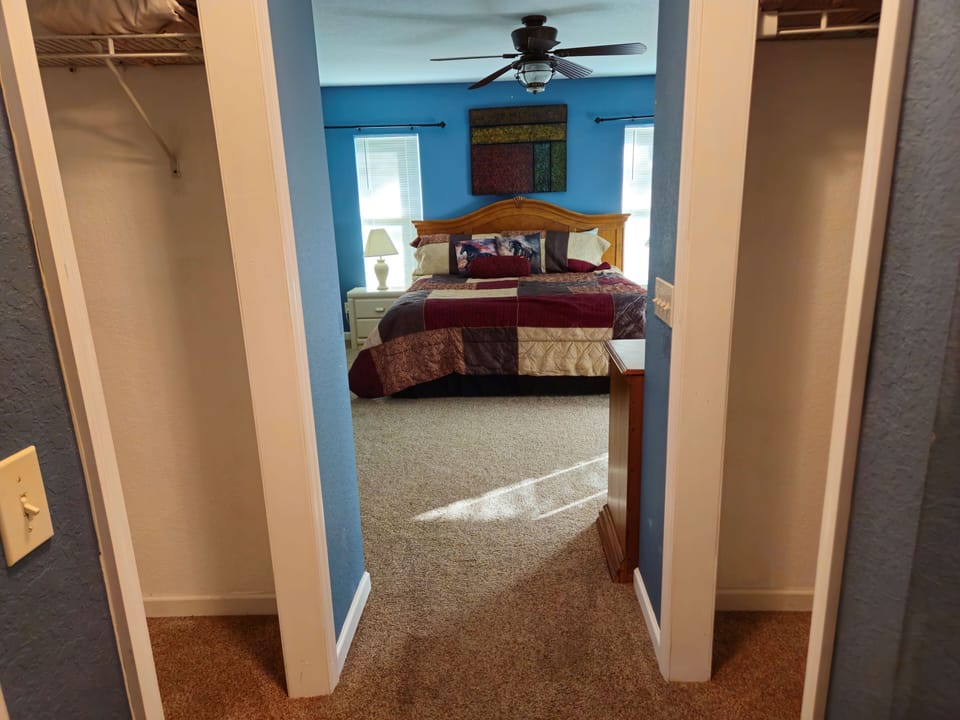 His and Her walk-in closet