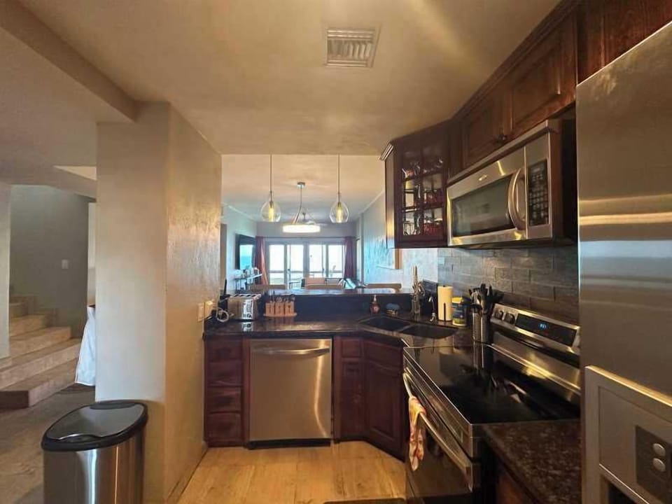 Kitchen to water view