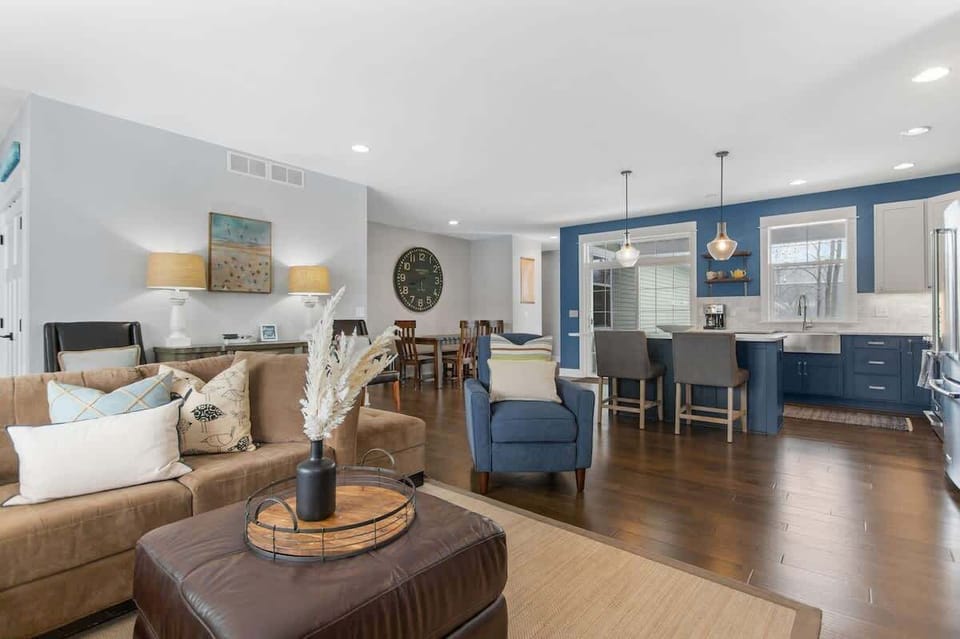 Spacious, beautifully designed living areas for your entire group to spread out