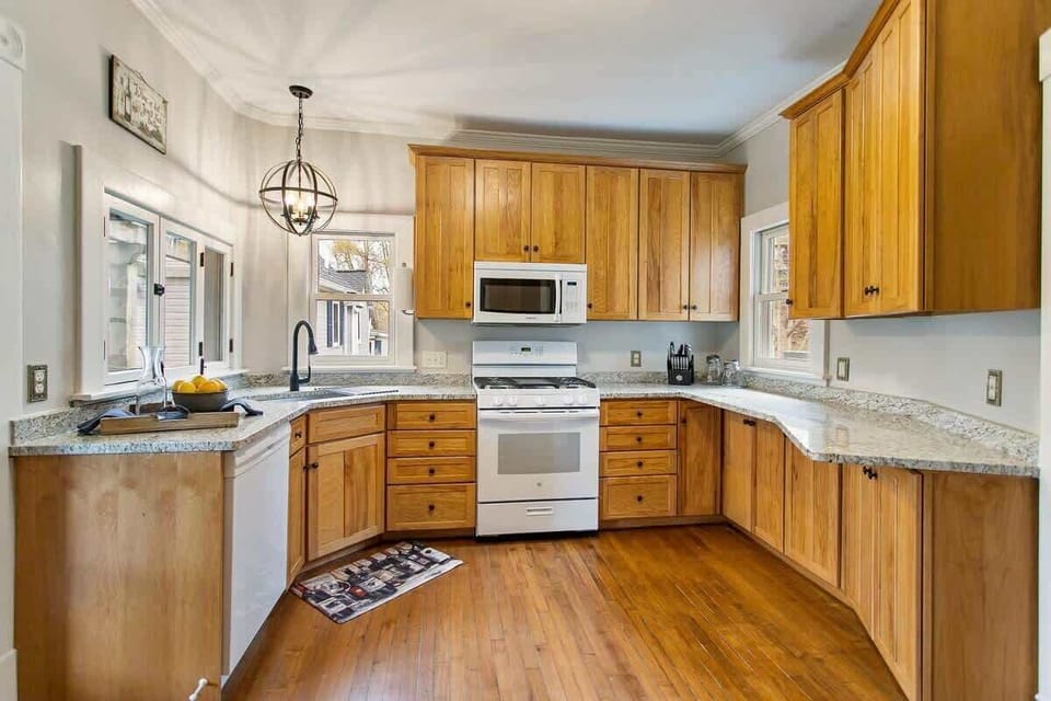 The heart of the home is fully equipped with everything you will need including basic cooking essentials and spices. 