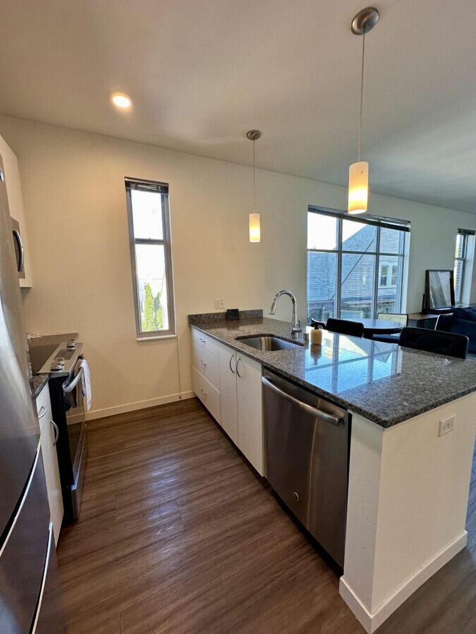 Whip up your favorite meals in the sleek, fully equipped kitchen