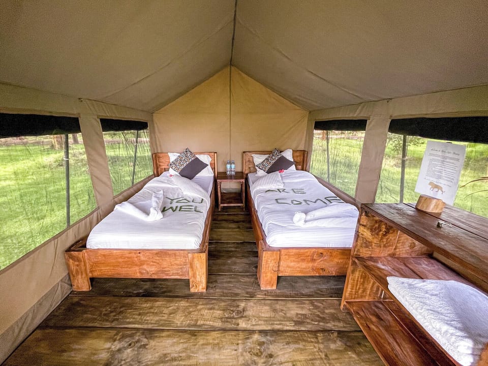 Basic Tent, Patio, Garden View | In-room safe