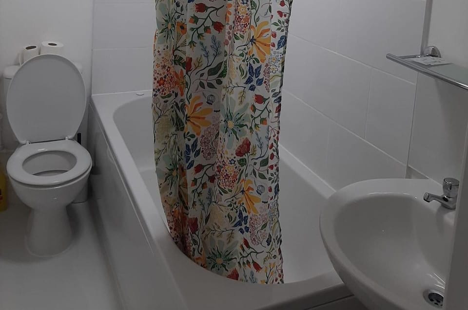 Studio | Bathroom | Shower, towels, toilet paper