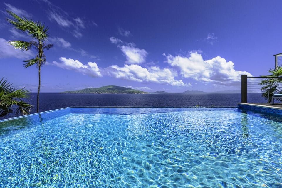 What you`ll see while enjoying the infinity edge pool.