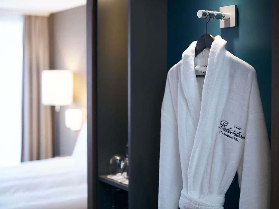 Shower, free toiletries, hair dryer, bathrobes