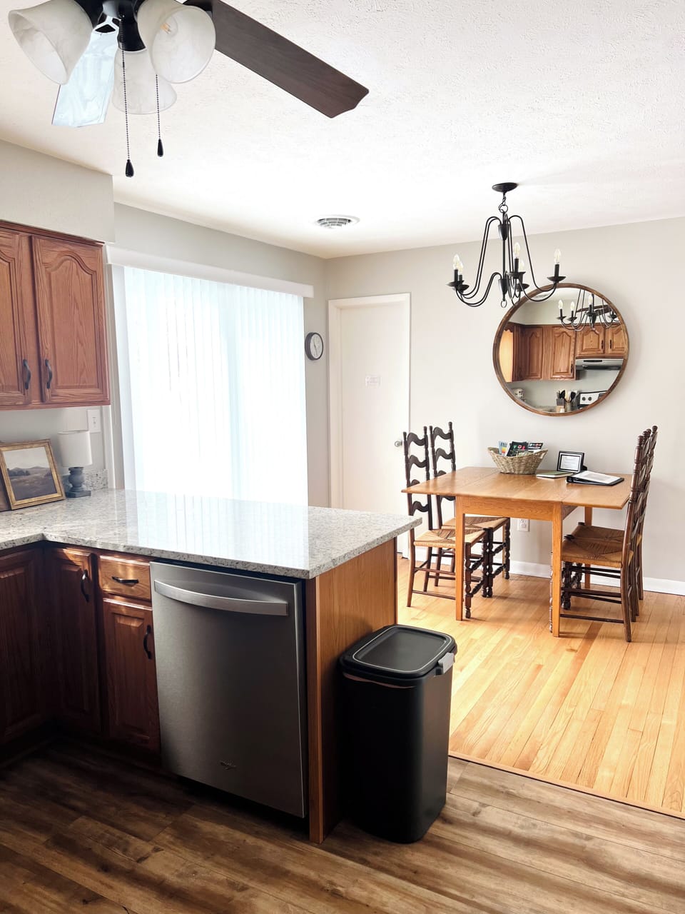 Kitchen with newly installed dishwasher!
