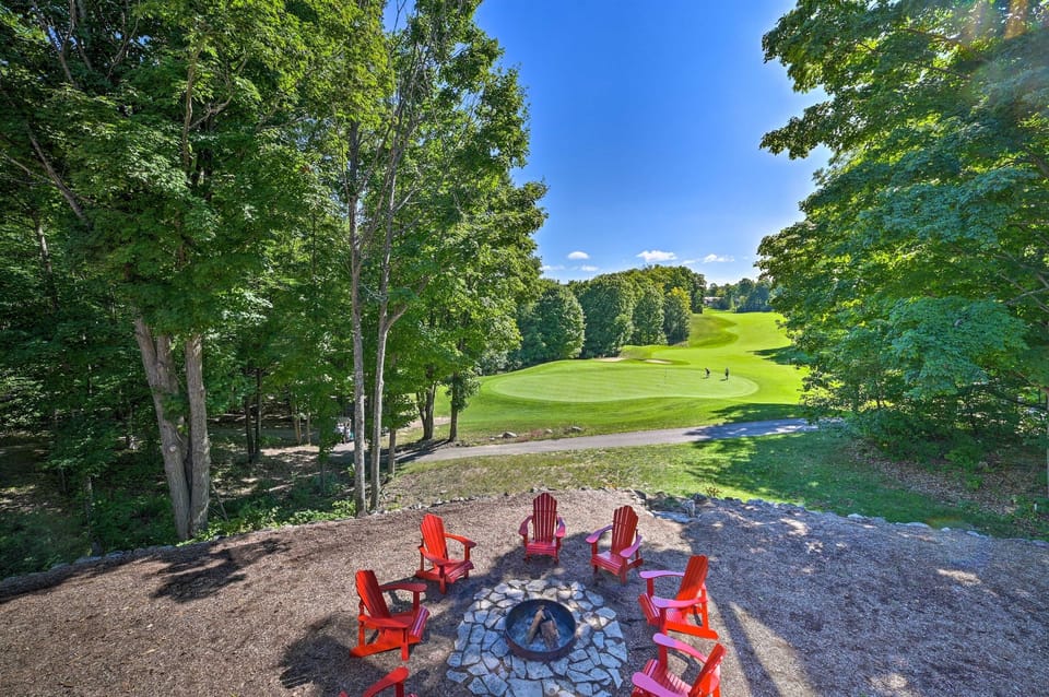 View of the 1st green at Cedar River