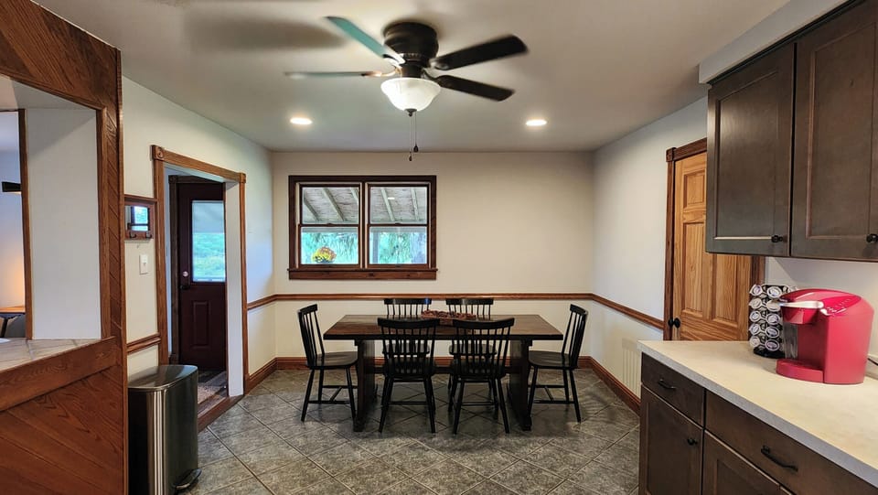 Dining in kitchen