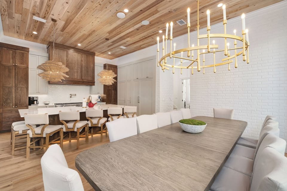 Cardinal View - Seagrove Beach - Living, Kitchen, and Dining Area