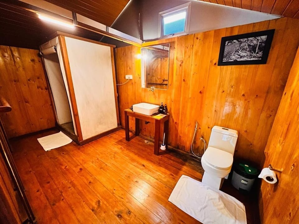 Deluxe Double Room, Garden View | Bathroom | Towels, soap, shampoo, toilet paper