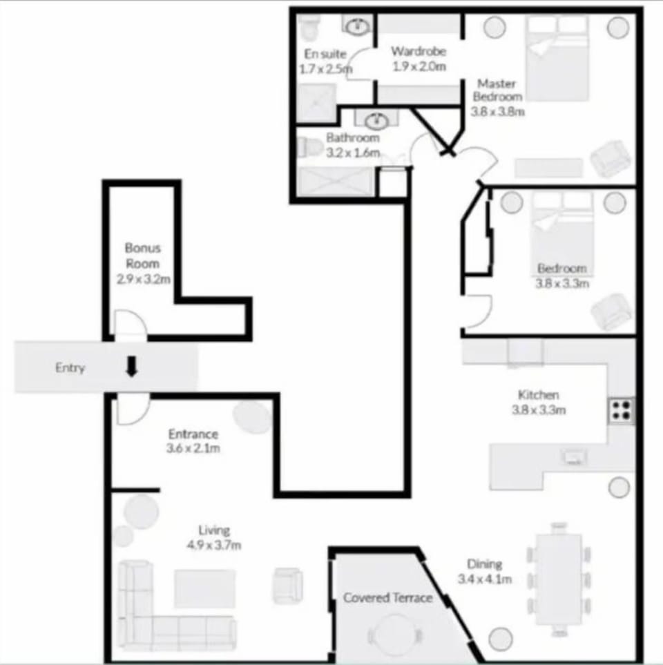 The well devised floorplan.