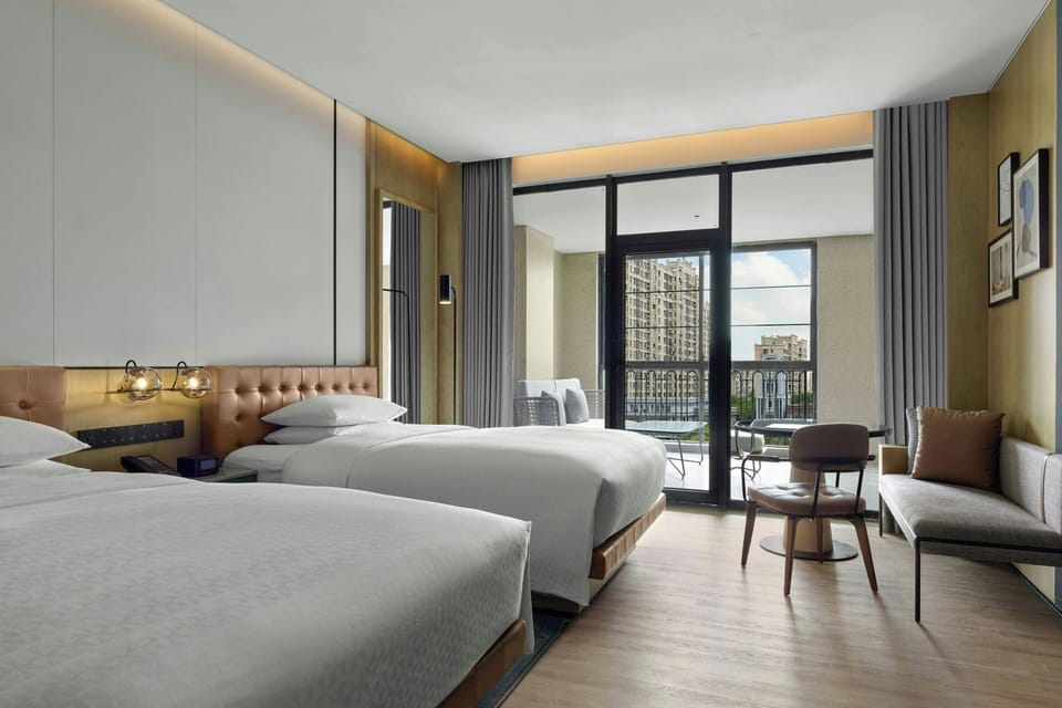 Premium Room, 2 Double Beds, Balcony, City View | View from room