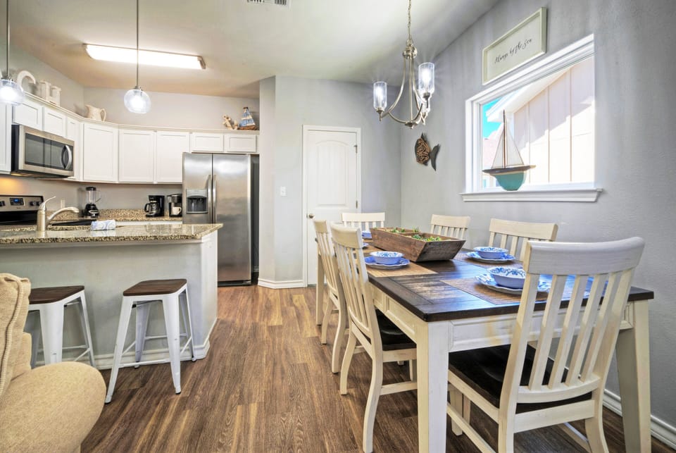 Ample natural light in living spaces.
