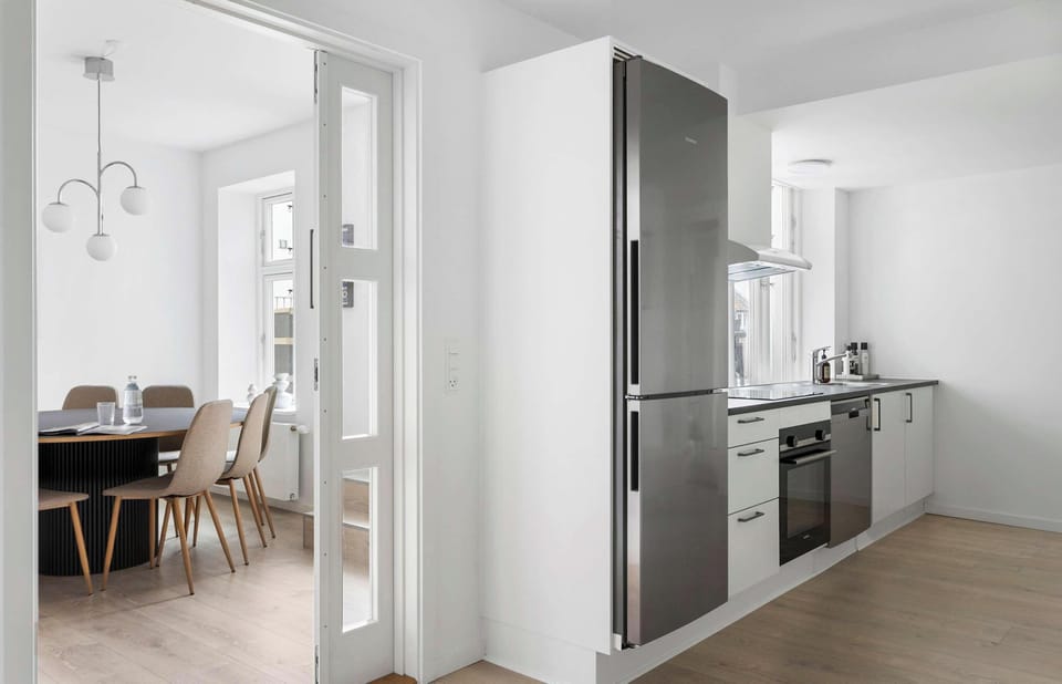 Dining area and kitchen