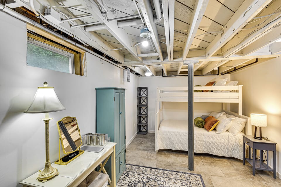 Basement | Twin/Full Bunk Bed | Lower Level