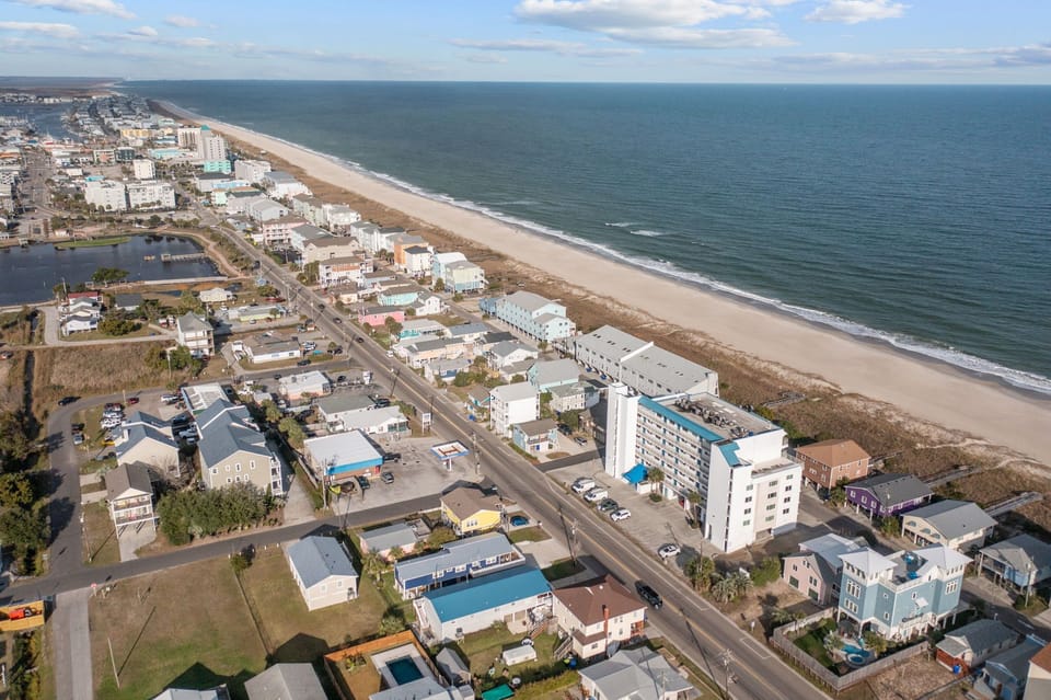 Aerial View of the Beachfront Paradise