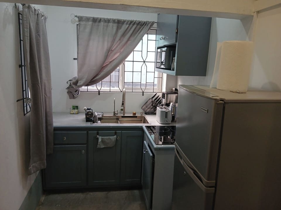 Apartment | Private kitchen | Fridge, microwave, oven, stovetop