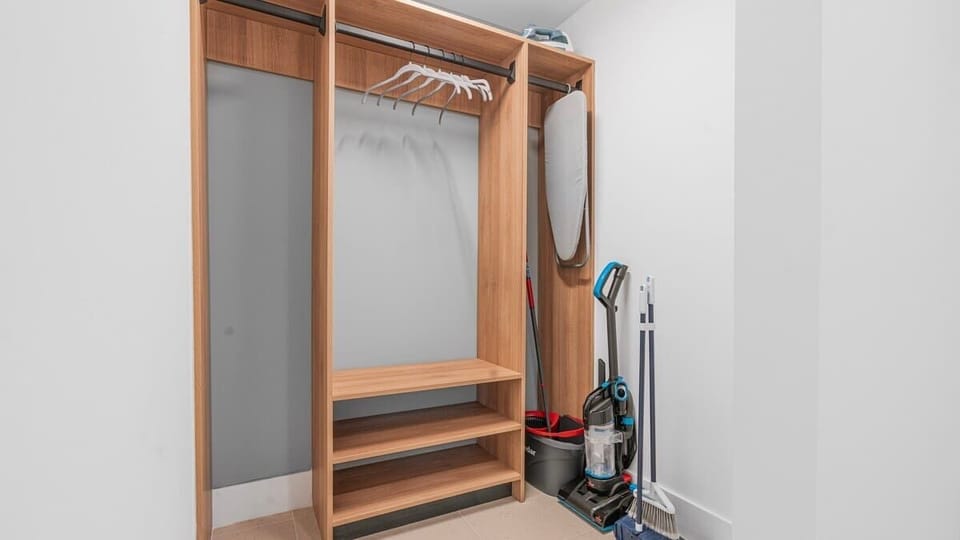 Convenience at your fingertips – keep your wardrobe fresh with the fully-equipped laundry area.
