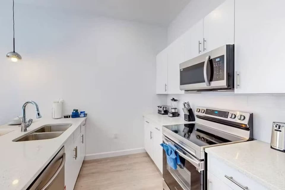 Channel your inner chef in the fully stocked kitchen, equipped for all your culinary adventures.