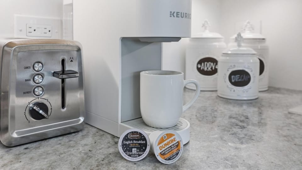 Coffee station ready for your morning brew