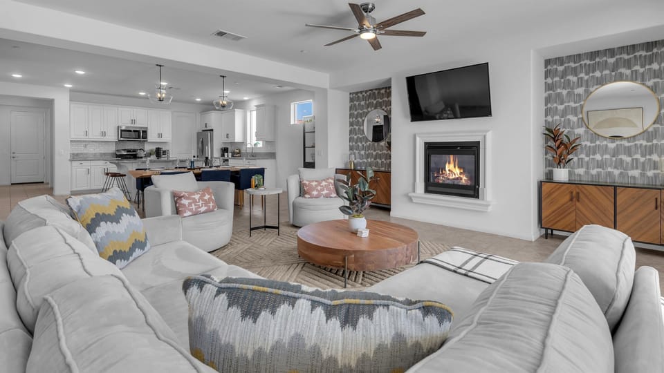 Cozy up to the fire