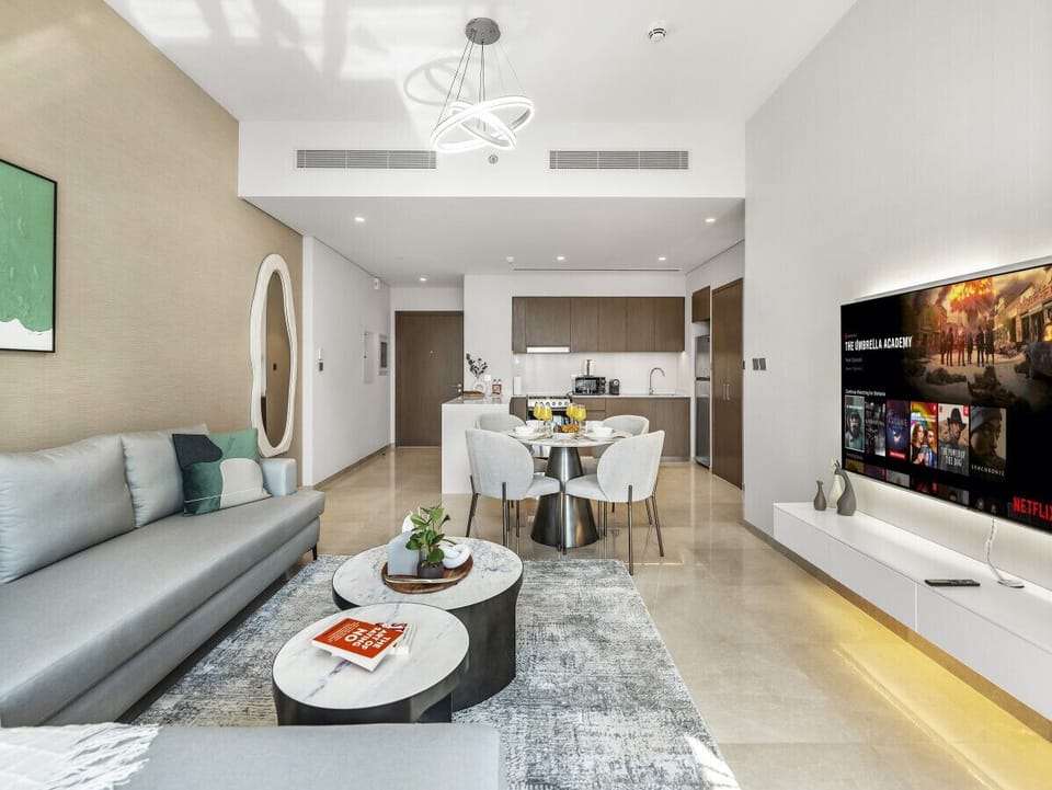 Relax and stream your favorites on the Smart TV