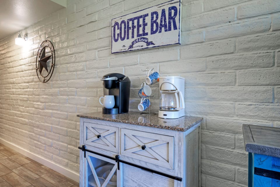 Coffee station.