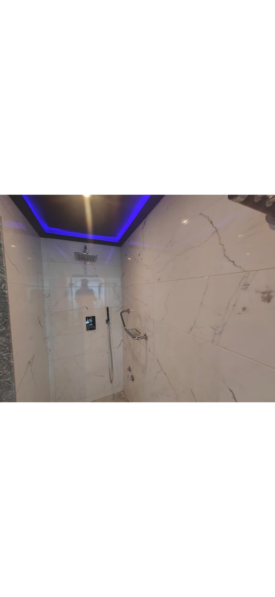 Luxury Suite | Bathroom | Shower, hair dryer, slippers, towels