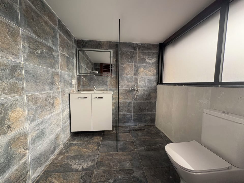 Panoramic Suite | Bathroom | Shower, hair dryer, slippers, towels