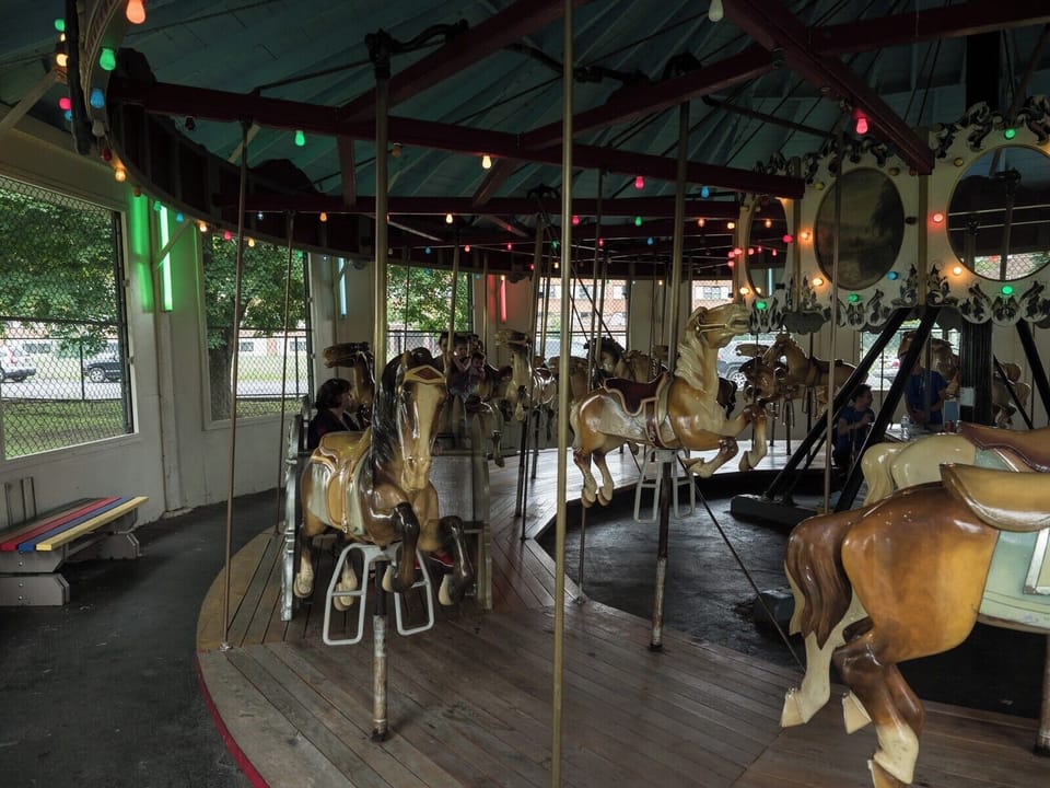 West Endicott Park Carousel located less than a mile from the house. 