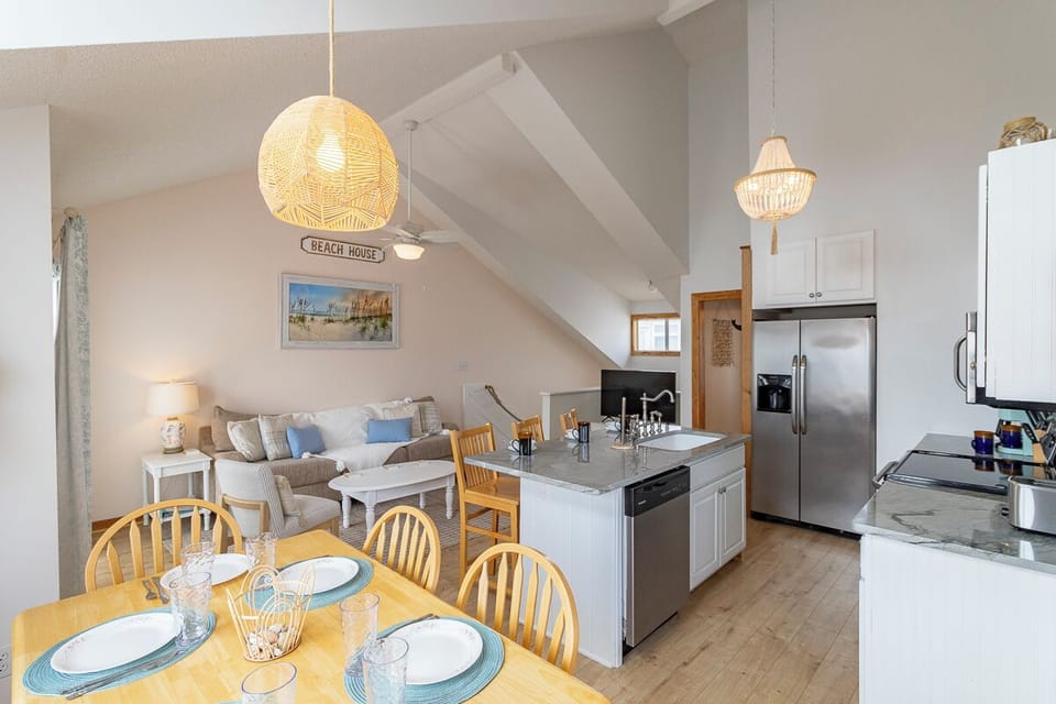 Top Level Kitchen and Dining Area