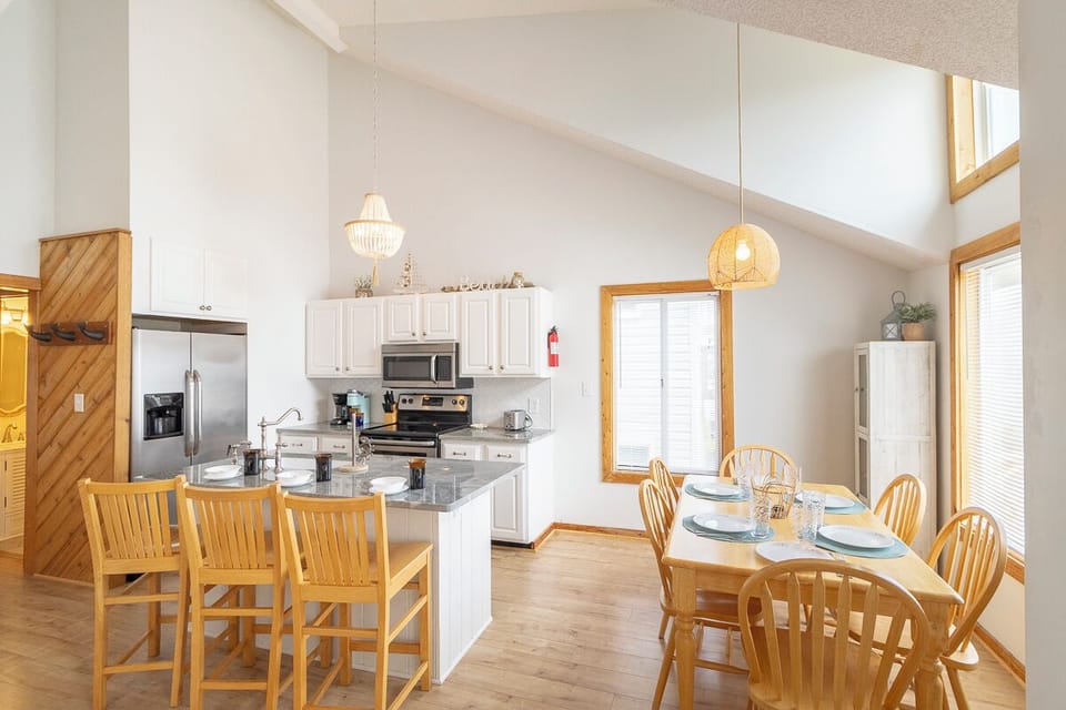 Top Level Kitchen and Dining Area