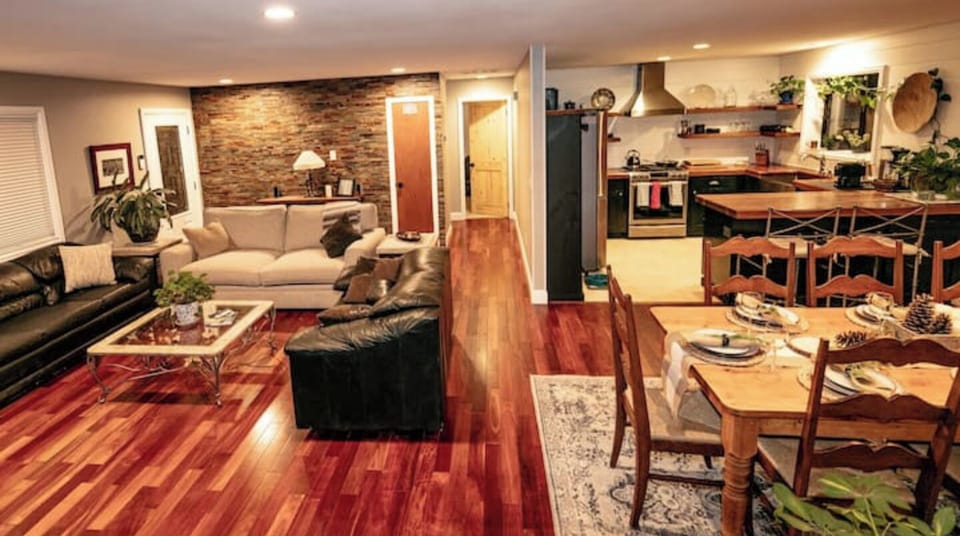 An open floorplan designed for entertaining.