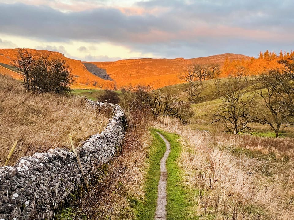 Footpath from cottage to Malham | Granary Cottage, Kirby Malham
