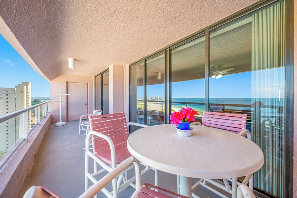 Large balcony off Livingroom and Master Bedroom facing the Gulf of Mexico