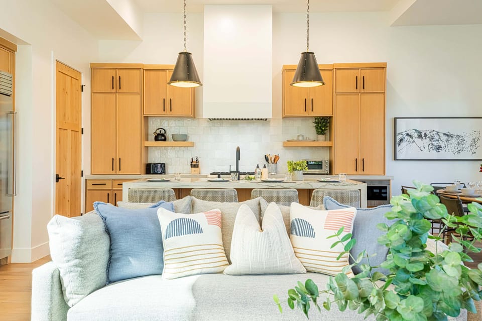 High ceiling and plenty of natural light