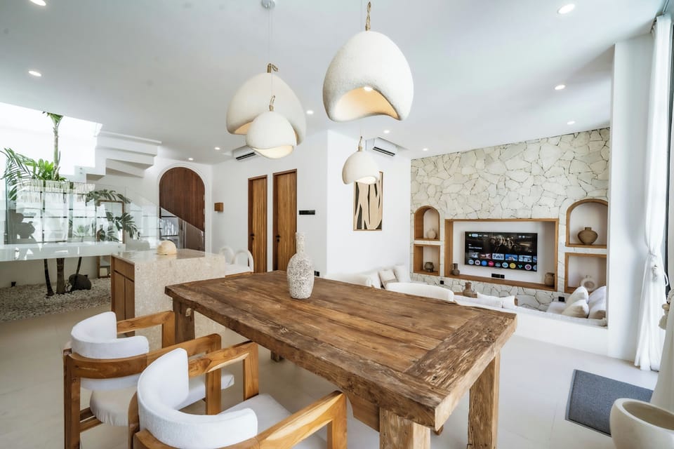 Villa, Balcony, Pool View | Private kitchen | Electric kettle, toaster