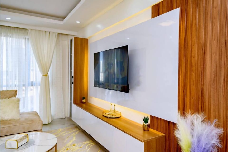 Classic Apartment | Living area | 50-inch Smart TV with cable channels, Netflix, first-run movies